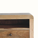 Arellano Wall Mounted Bedside Table, Medium - Natural