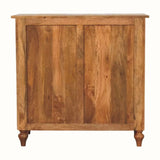 Arlen Spindle 3 Drawer Chest - Amber Oak Chest of Drawers - Bokel Home