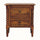 Arlen Spindle Bedside Cabinet, Medium - Amber Oak Bedside Tables - Bokel Home
