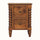 Arlen Spindle Bedside Cabinet, Small - Amber Oak Bedside Tables - Bokel Home