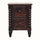 Arlen Spindle Bedside Cabinet, Small - California Walnut Bedside Tables - Bokel Home
