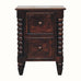 Arlen Spindle Bedside Cabinet, Small - California Walnut Bedside Tables - Bokel Home