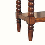 Arlen Spindle Bedside Table with 1 Drawer, Medium - Chestnut Bedside Tables - Bokel Home