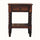 Arlen Spindle Bedside Table with 1 Drawer, Medium - Chestnut Bedside Tables - Bokel Home