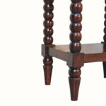 Arlen Spindle Bedside Table with 1 Drawer, Medium - Winewood Oak Bedside Tables - Bokel Home