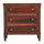 Arlen Spindle Chest of 3 Drawers - Winewood Oak Chest of Drawers - Bokel Home