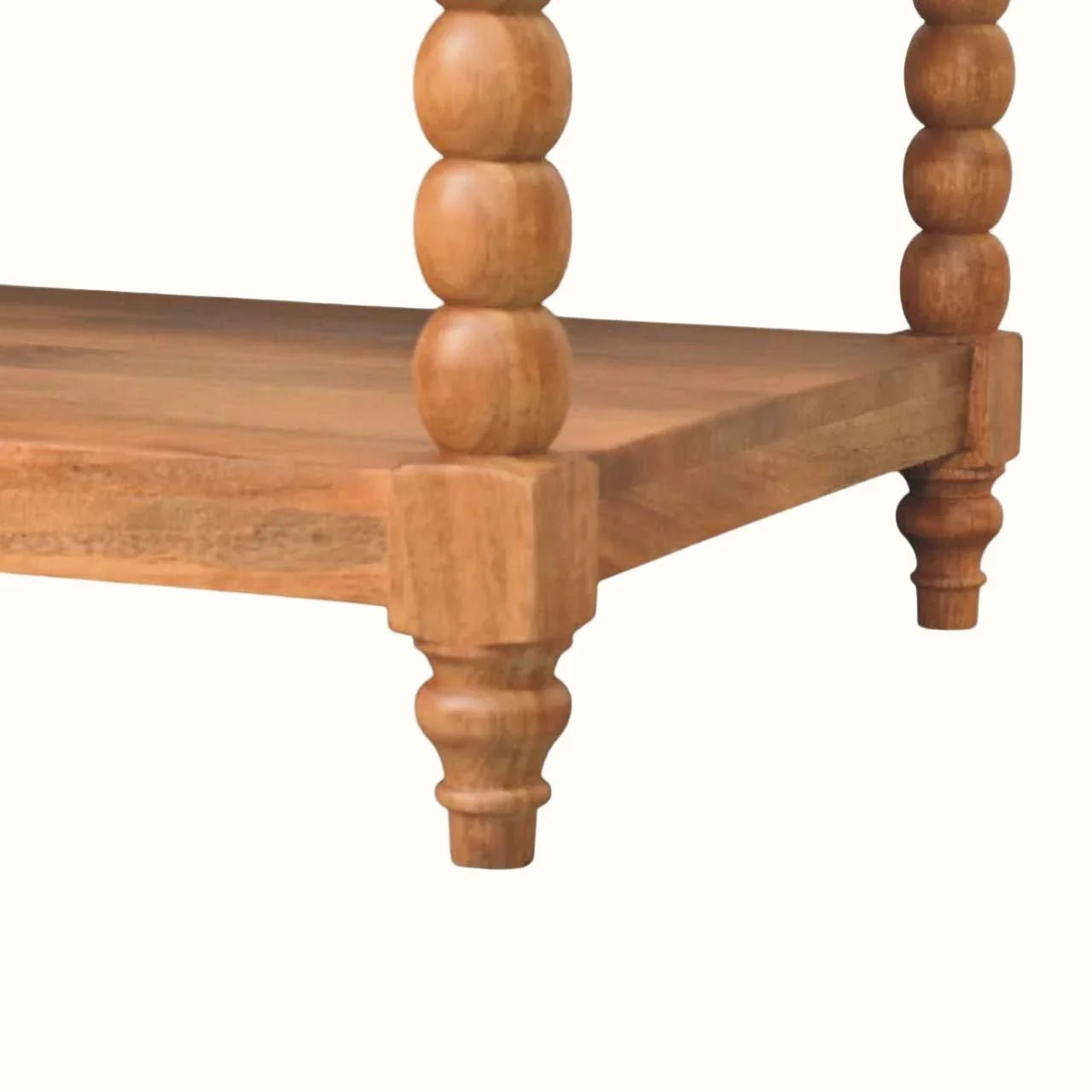 Arlen Spindle Coffee Table, Large - Golden Teak Coffee Tables - Bokel Home