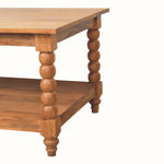 Arlen Spindle Coffee Table, Large - Golden Teak Coffee Tables - Bokel Home
