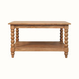 Arlen Spindle Coffee Table, Medium - Golden Teak Coffee Tables - Bokel Home