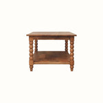 Arlen Spindle Coffee Table with Open Storage, Large - Golden Teak Coffee Tables - Bokel Home