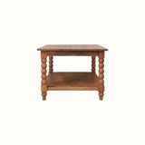 Arlen Spindle Coffee Table with Open Storage, Large - Golden Teak Coffee Tables - Bokel Home