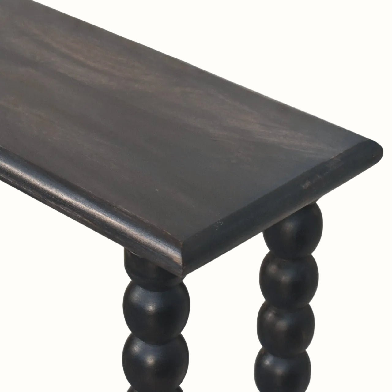Arlen Spindle Console Table, Medium - Carbon Ash Console Tables - Bokel Home