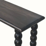 Arlen Spindle Console Table, Medium - Carbon Ash Console Tables - Bokel Home