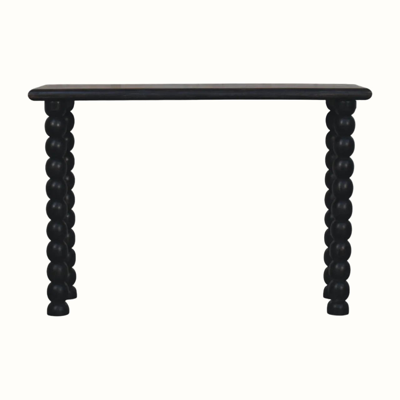 Arlen Spindle Console Table, Medium - Carbon Ash Console Tables - Bokel Home