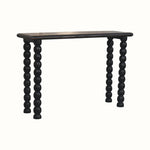 Arlen Spindle Console Table, Medium - Carbon Ash Console Tables - Bokel Home