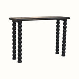 Arlen Spindle Console Table, Medium - Carbon Ash Console Tables - Bokel Home