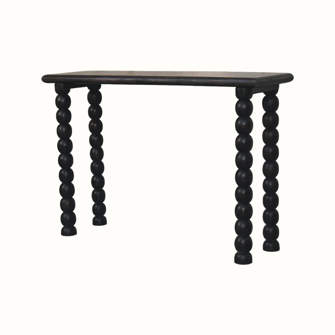 Arlen Spindle Console Table, Medium - Carbon Ash Console Tables - Bokel Home