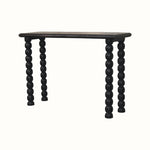 Arlen Spindle Console Table, Medium - Carbon Ash Console Tables - Bokel Home