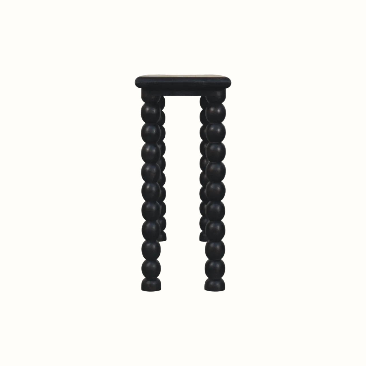 Arlen Spindle Console Table, Medium - Carbon Ash Console Tables - Bokel Home