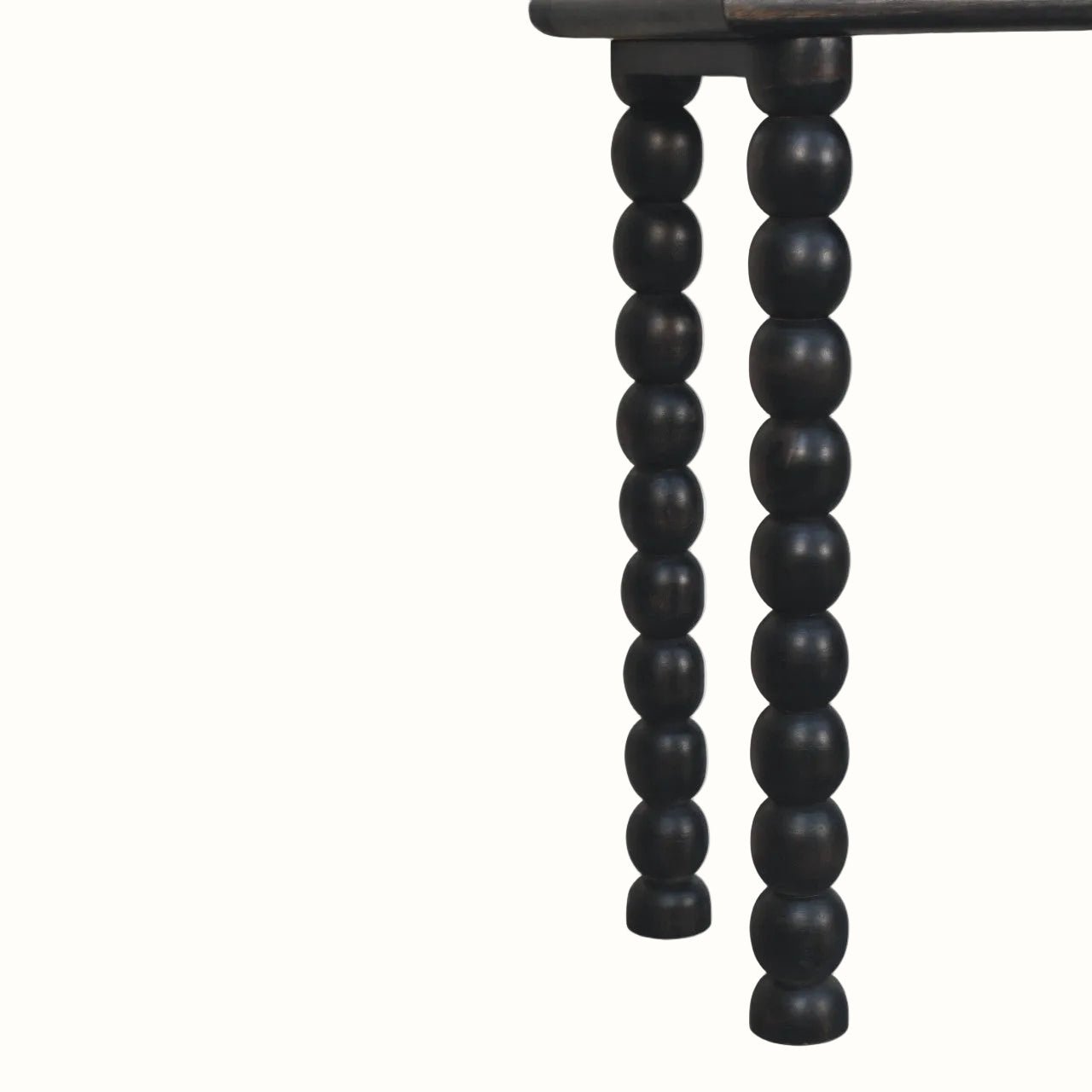 Arlen Spindle Console Table, Medium - Carbon Ash Console Tables - Bokel Home