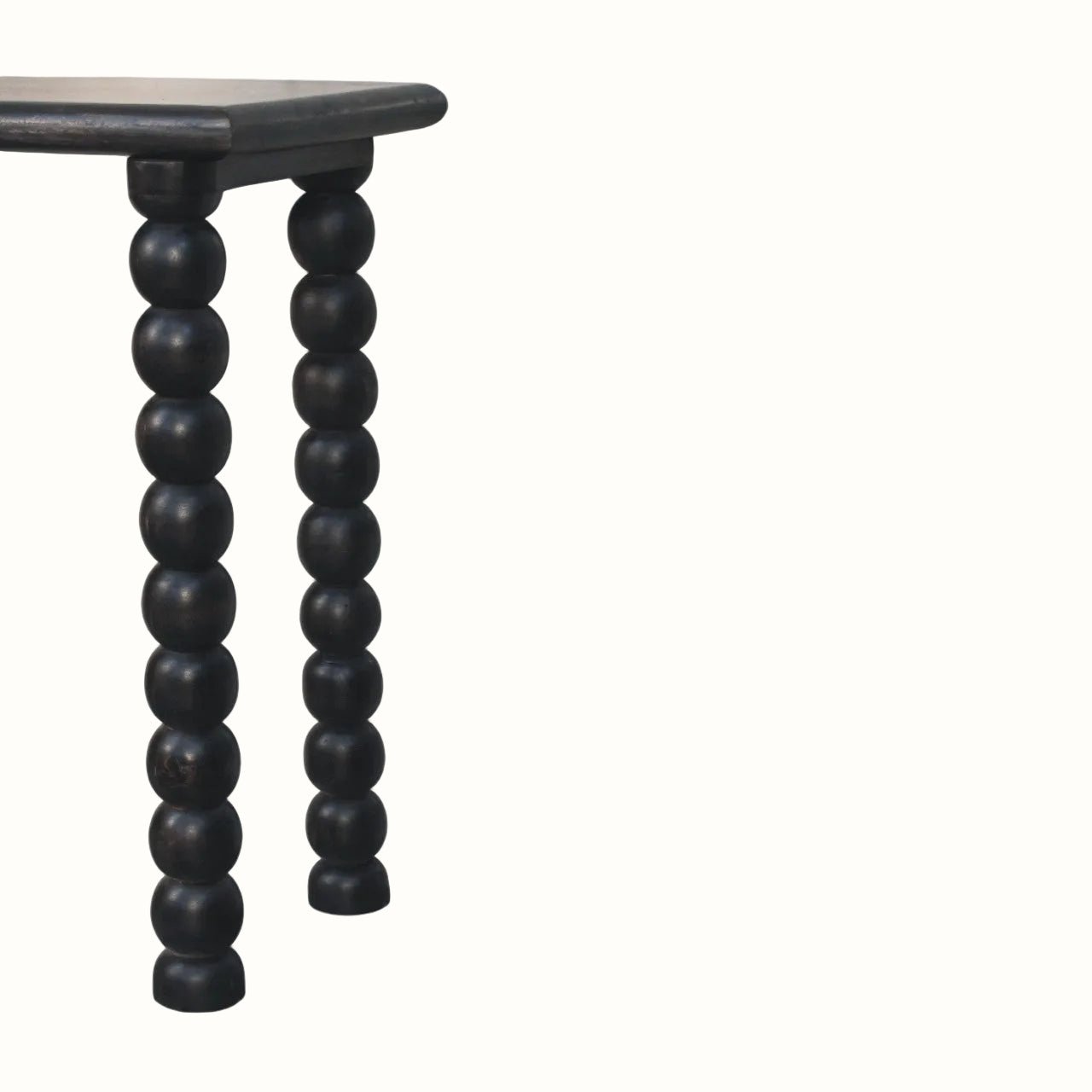 Arlen Spindle Console Table, Medium - Carbon Ash Console Tables - Bokel Home