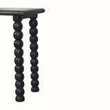 Arlen Spindle Console Table, Medium - Carbon Ash Console Tables - Bokel Home