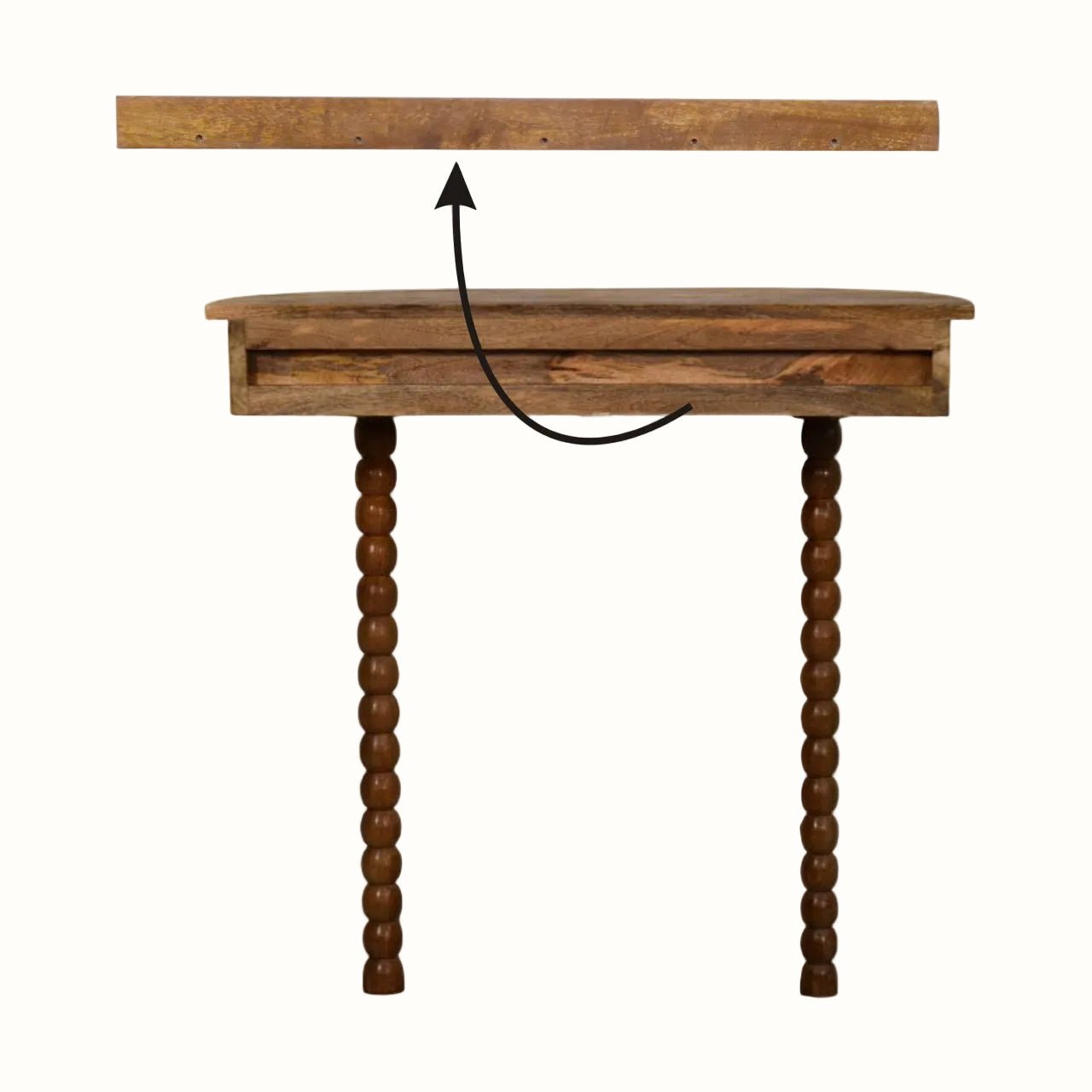 Arlen Spindle Radiator Console Table - Natural Console Tables - Bokel Home