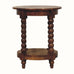 Arlen Spindle Side Table, Small - Amber Oak Side Tables - Bokel Home