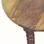 Arlen Spindle Side Table, Small - Amber Oak Side Tables - Bokel Home