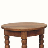 Arlen Spindle Side Table, Small - Golden Teak Side Tables - Bokel Home