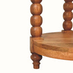 Arlen Spindle Side Table, Small - Golden Teak Side Tables - Bokel Home