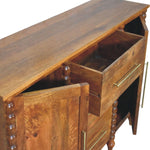 Arlen Spindle Sideboard, Large- Amber Oak Sideboard - Bokel Home