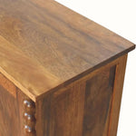 Arlen Spindle Sideboard, Large- Amber Oak Sideboard - Bokel Home