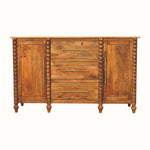 Arlen Spindle Sideboard, Large- Amber Oak Sideboard - Bokel Home