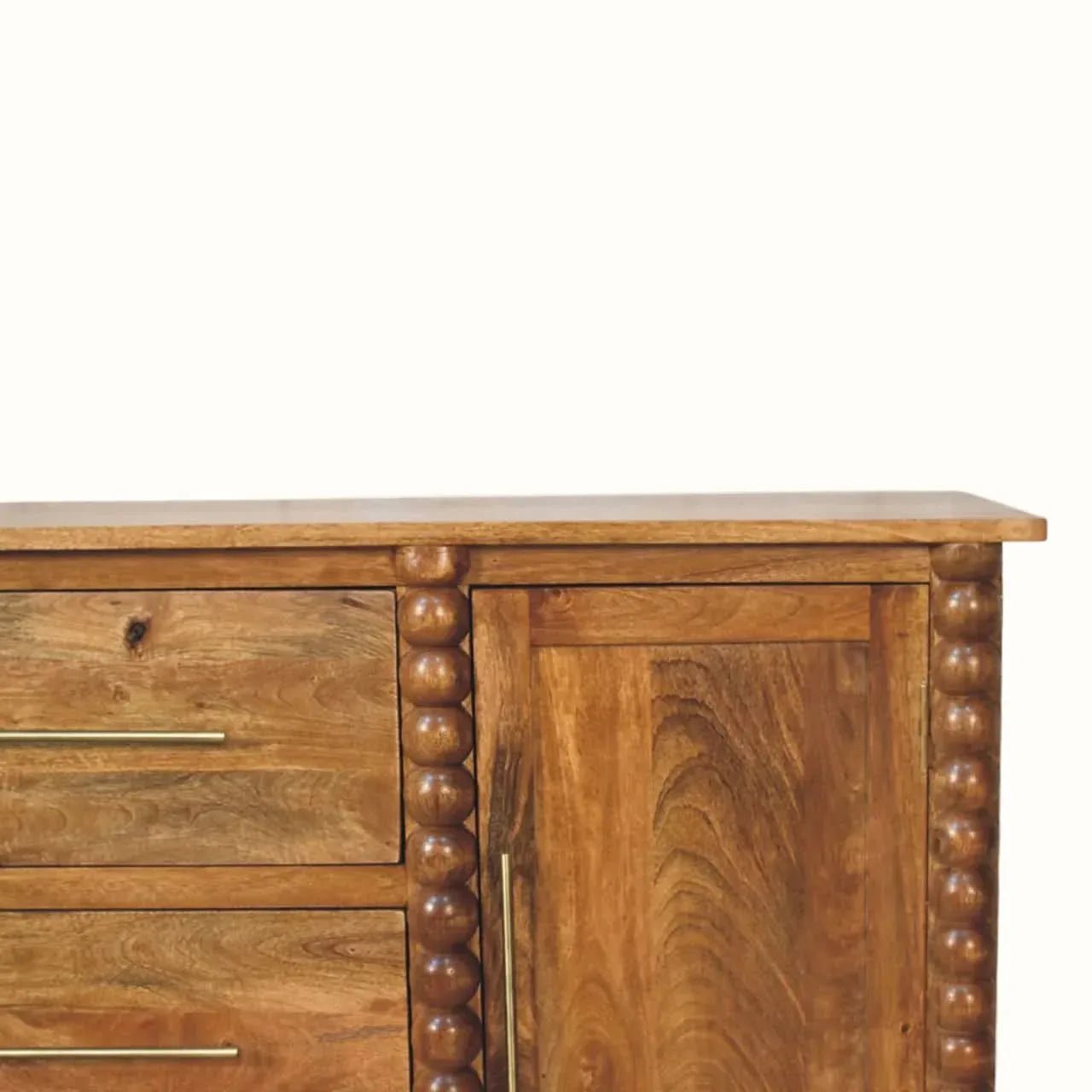 Arlen Spindle Sideboard, Large- Amber Oak Sideboard - Bokel Home