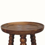 Arlen Spindle Tray Side Table, Small - Golden Teak Side Tables - Bokel Home