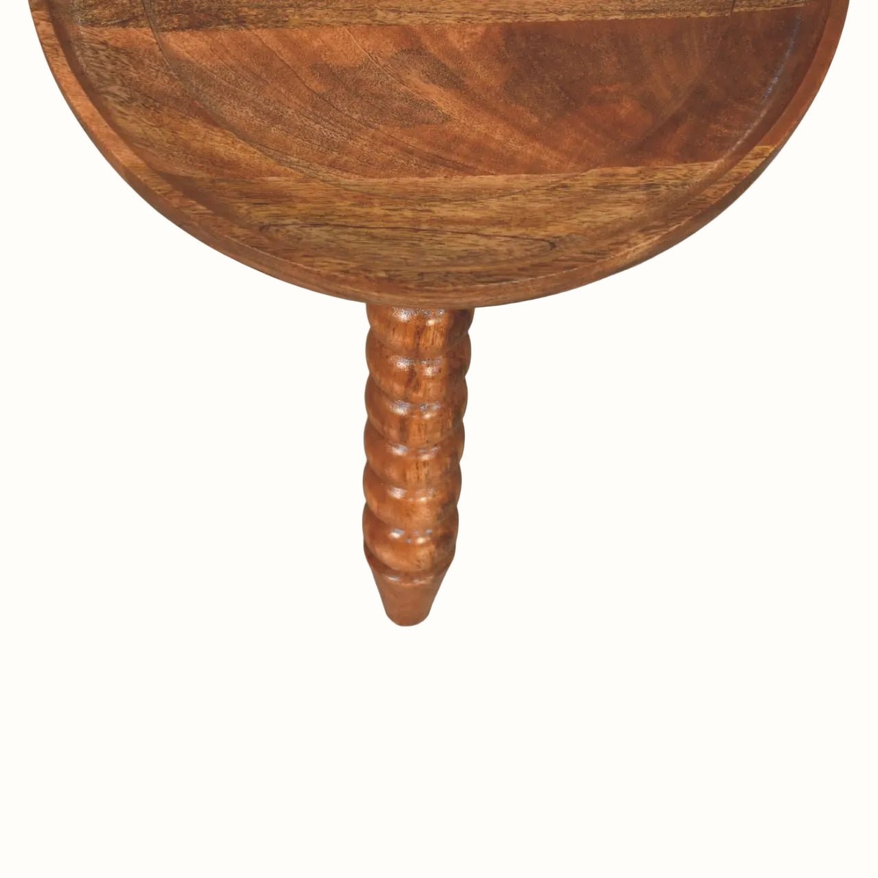 Arlen Spindle Tray Side Table, Small - Golden Teak Side Tables - Bokel Home