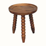 Arlen Spindle Tray Side Table, Small - Golden Teak Side Tables - Bokel Home