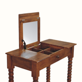 Arlen Spindle Dressing Table - Amber Oak