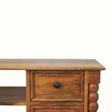 Arlen Spindle Media Unit, Medium - Amber Oak