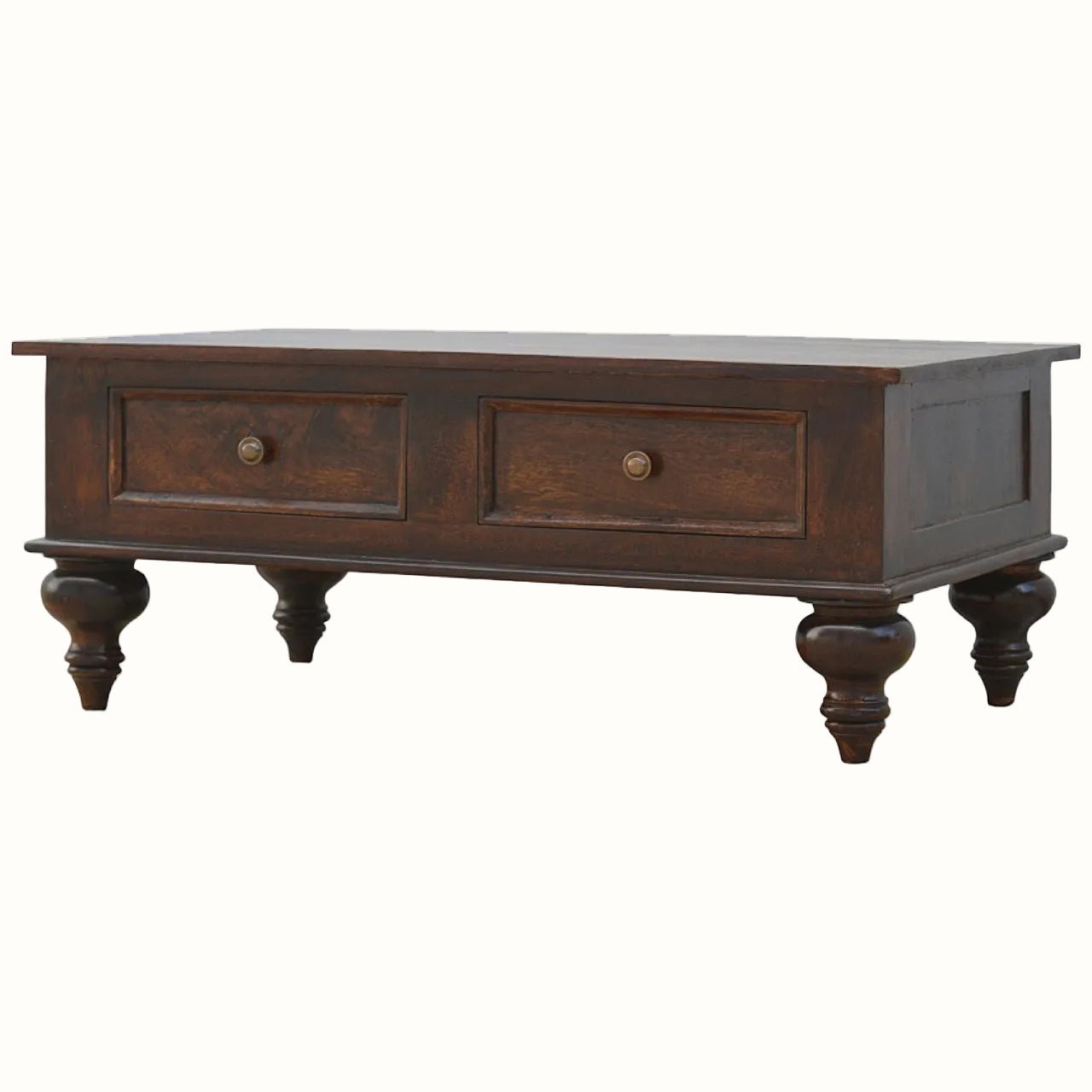 Arno 4 Drawer Coffee Table, Medium - Light Walnut Coffee Tables - Bokel Home