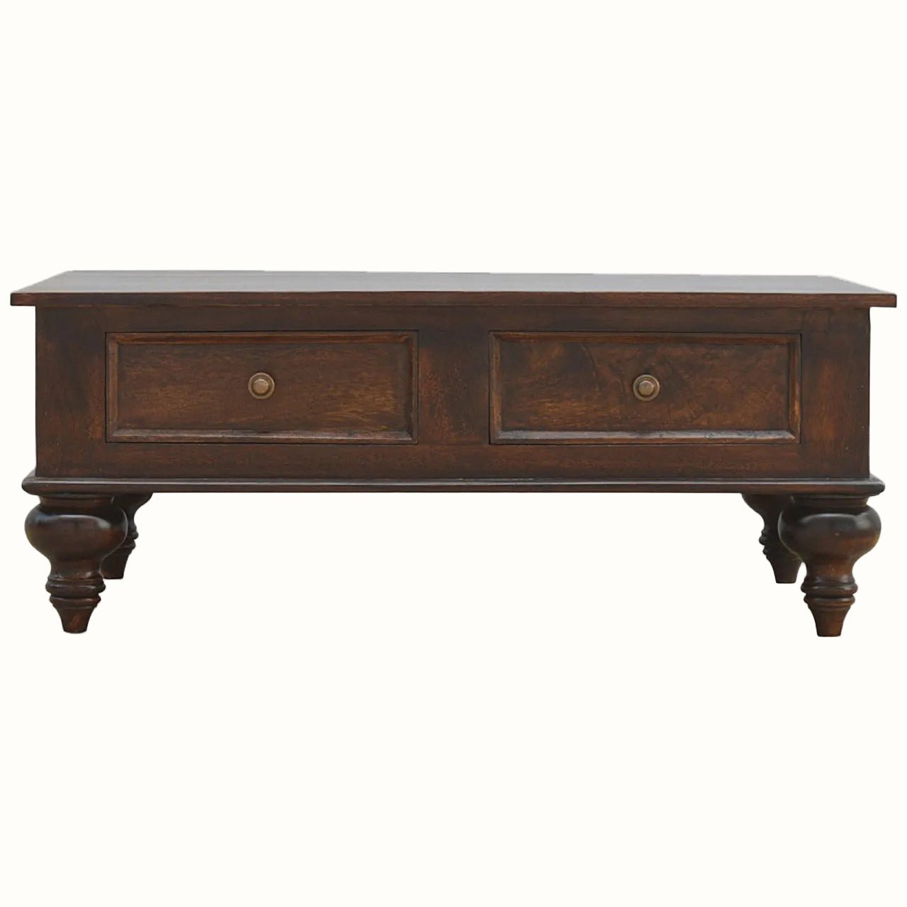 Arno 4 Drawer Coffee Table, Medium - Light Walnut Coffee Tables - Bokel Home
