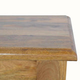 Arno Wooden Bench with Turned Feet - Natural Bench - Bokel Home