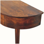 Arvo Backless Mounted Console Table - Chestnut Console Tables - Bokel Home