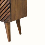 Babej 2 Drawer Bedside Table, Medium - Chestnut Bedside Tables - Bokel Home