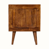 Babej 2 Drawer Bedside Table, Medium - Chestnut Bedside Tables - Bokel Home