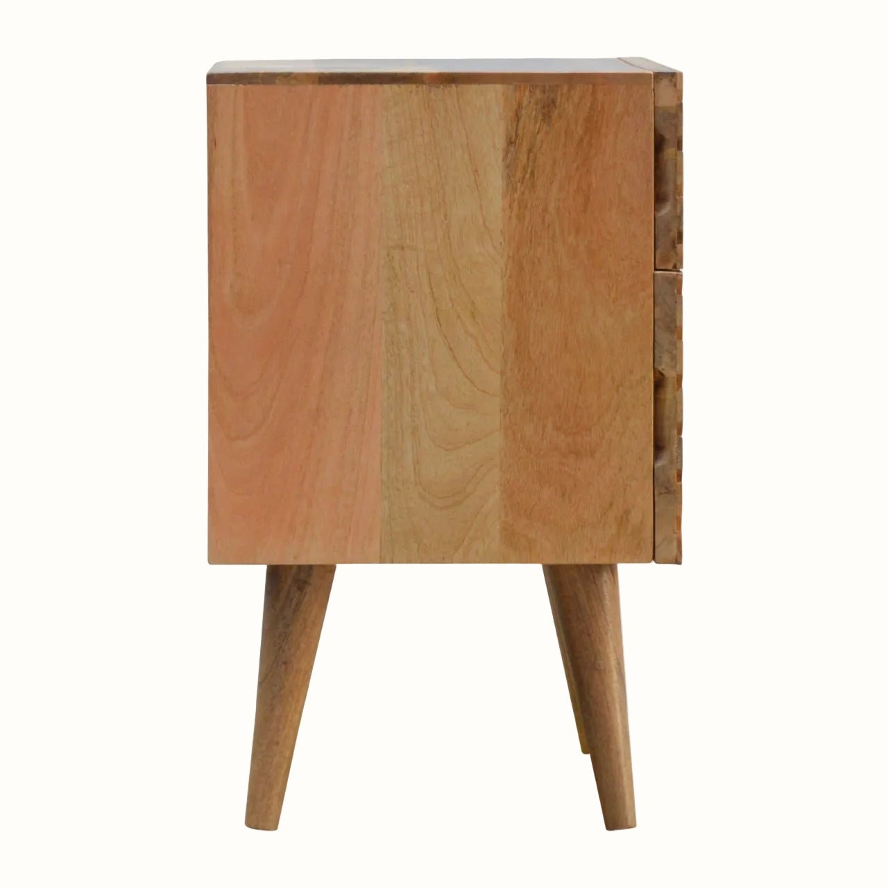 Babej 2 Drawer Bedside Table, Medium - Natural Bedside Tables - Bokel Home
