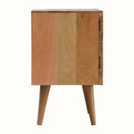 Babej 2 Drawer Bedside Table, Medium - Natural Bedside Tables - Bokel Home