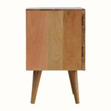 Babej 2 Drawer Bedside Table, Medium - Natural Bedside Tables - Bokel Home