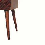 Babej 2 Drawer Bedside Table, Small - Chestnut Bedside Tables - Bokel Home